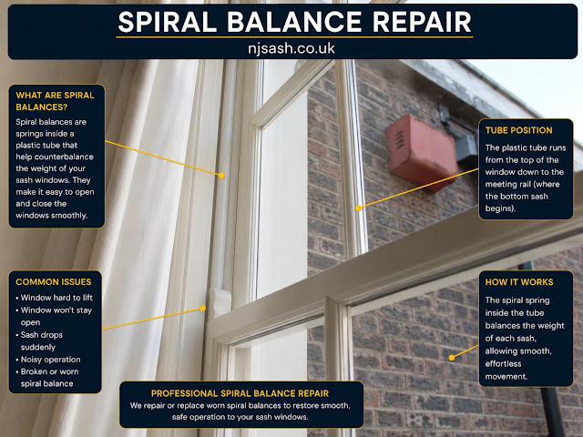 Sash Window Spiral Balance Repair